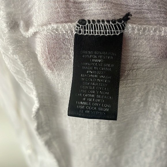 Mlle Gabrielle White Belted Maxi Dress Sz Medium - Picture 3 of 5